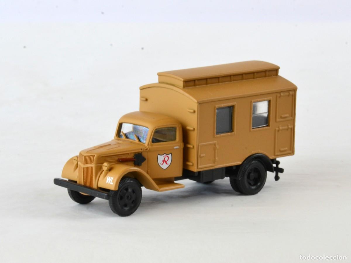 Coches a escala: Busch Militar Escala 1:87 H0 Ford G198 TWA Impecable con Caja