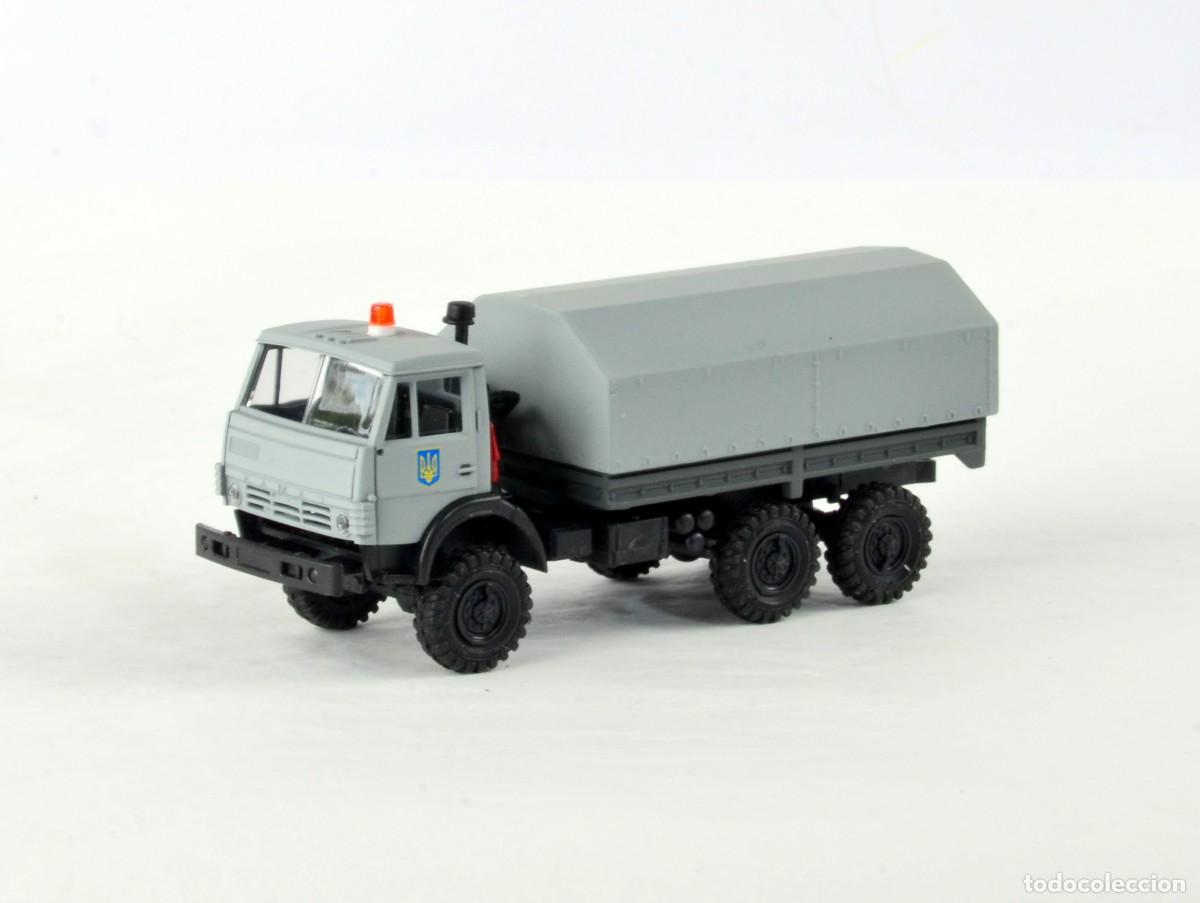 Coches a escala: Herpa Minitanks Escala 1:87 H0 Cami&oacute;n KAMAZ 5320 Impecable con Caja