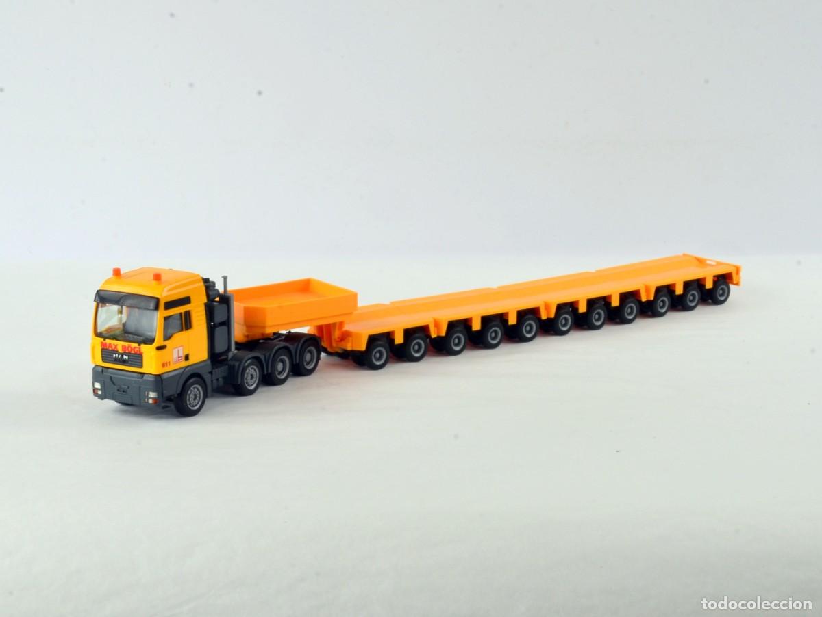 Coches a escala: Herpa Escala 1:87 H0 Cabeza Tractora Transportes Pesados MAN TGX XXL 4 Ejes c Semirremolque 11 Ejes