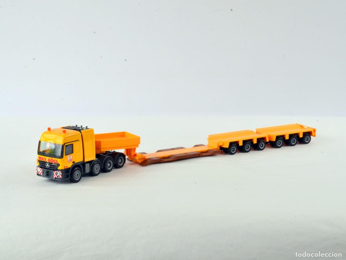 Coches a escala: Herpa Escala 1:87 H0 Cabeza Tractora Transportes Pesados MB Actros 4 Ejes con Semirremolque 6 Ejes