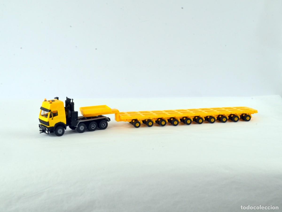 Coches a escala: Kibri Escala 1:87 H0 Cabeza Tractora Transportes Pesados MB SK 4 Ejes con Semirremolque 10 Ejes