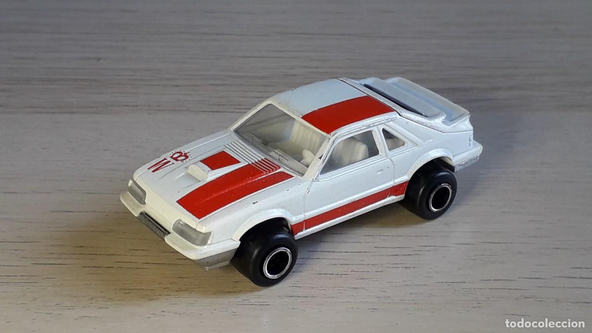 Coches a escala: Ford Mustang S.V.O *promo* Winston # 220, esc. 1/59, Majorette France tipo Guisval, original a&ntilde;os 80