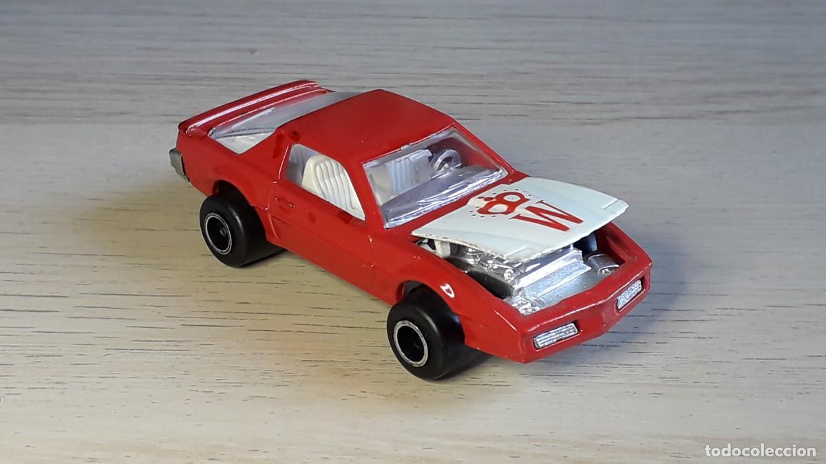 Coches a escala: Pontiac Firebird *promo* Winston # 248, esc. 1/62, Majorette France tipo Guisval, original a&ntilde;os 80.
