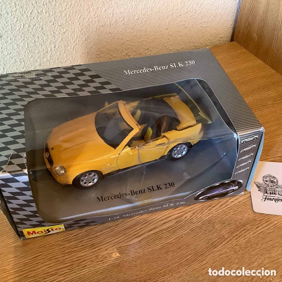 Coches a escala: Mercedes espectacular amarillo de origen