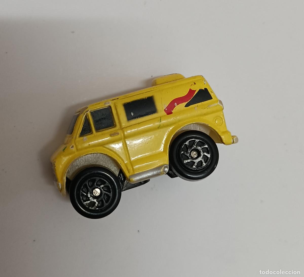 Coches a escala: furgoneta amarilla miniatura mini cochecito vehiculo