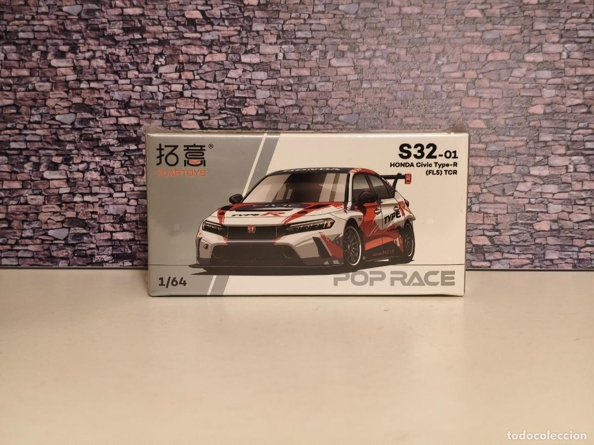 Coches a escala: Honda Civic Type R (FL5) TCR 2023. PopRace 1/64. Leer bien descripci&oacute;n