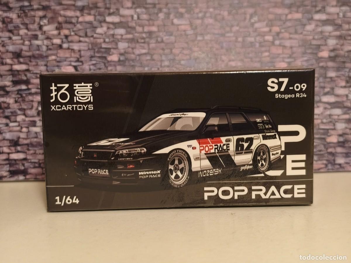 Coches a escala: Nissan Skyline Stagea (R34) Winmax 1996. PopRace 1/64. Leer bien descripci&oacute;n