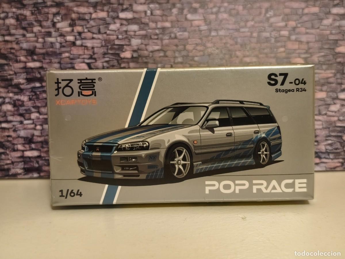 Coches a escala: Nissan Skyline Stagea (R34) Paul Walker Tribute 1996. PopRace 1/64. Leer bien descripci&oacute;n
