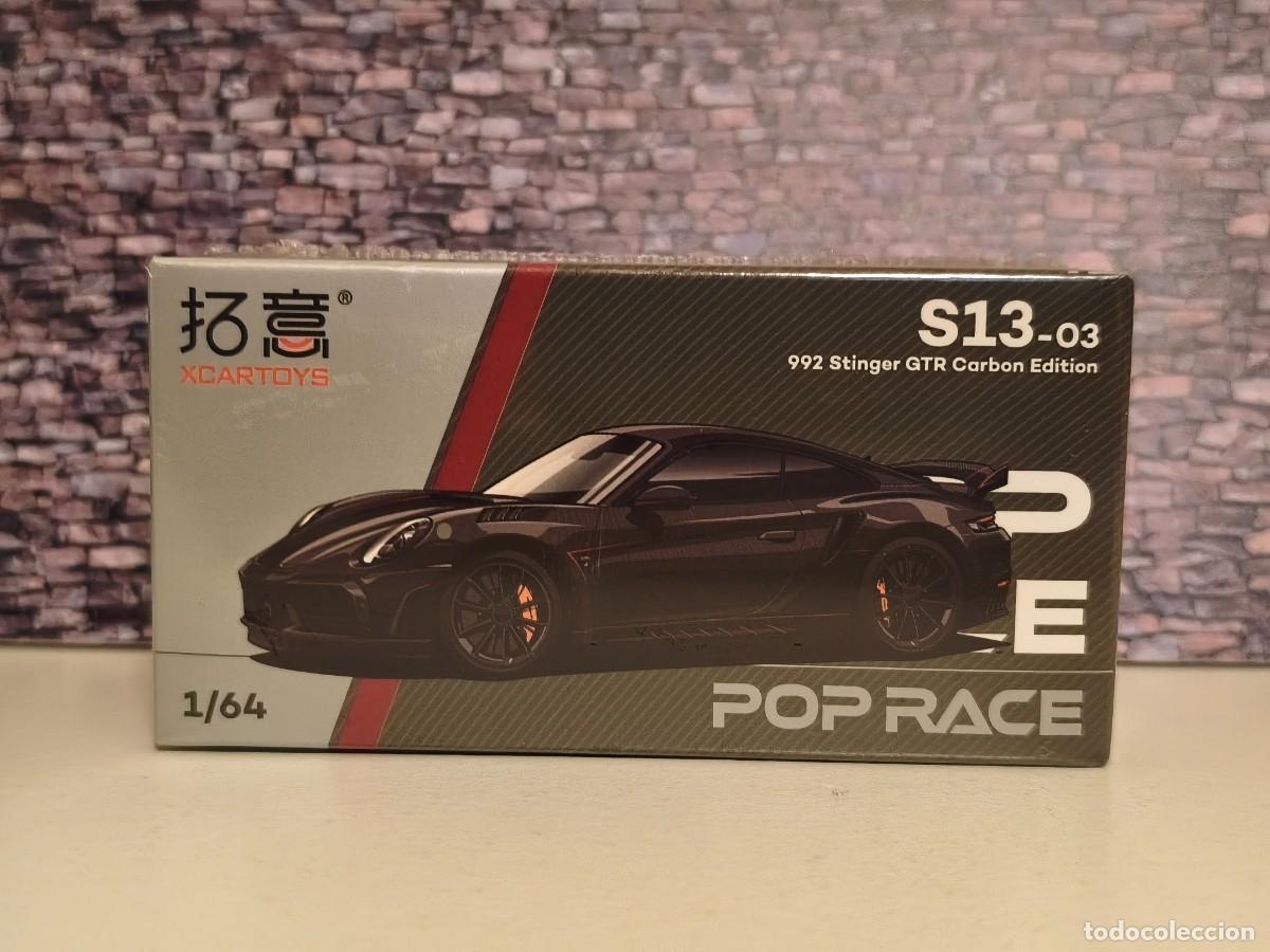 Coches a escala: Porsche 911 (992) Stinger GTR Carbon Ed. 2018. PopRace 1/64. Leer bien descripci&oacute;n