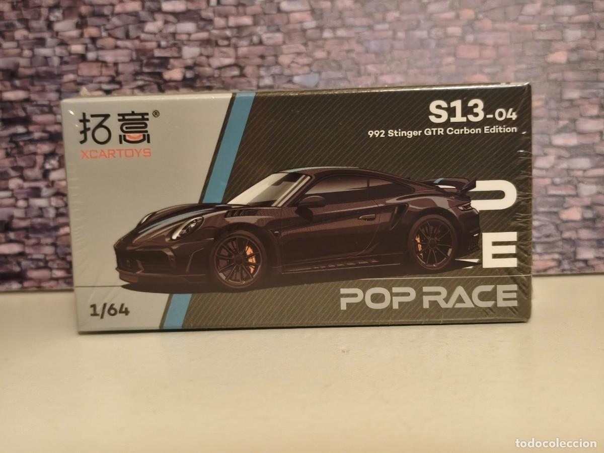 Coches a escala: Porsche 911 (992) Stinger GTR Carbon Ed. 2018. PopRace 1/64. Leer bien descripci&oacute;n