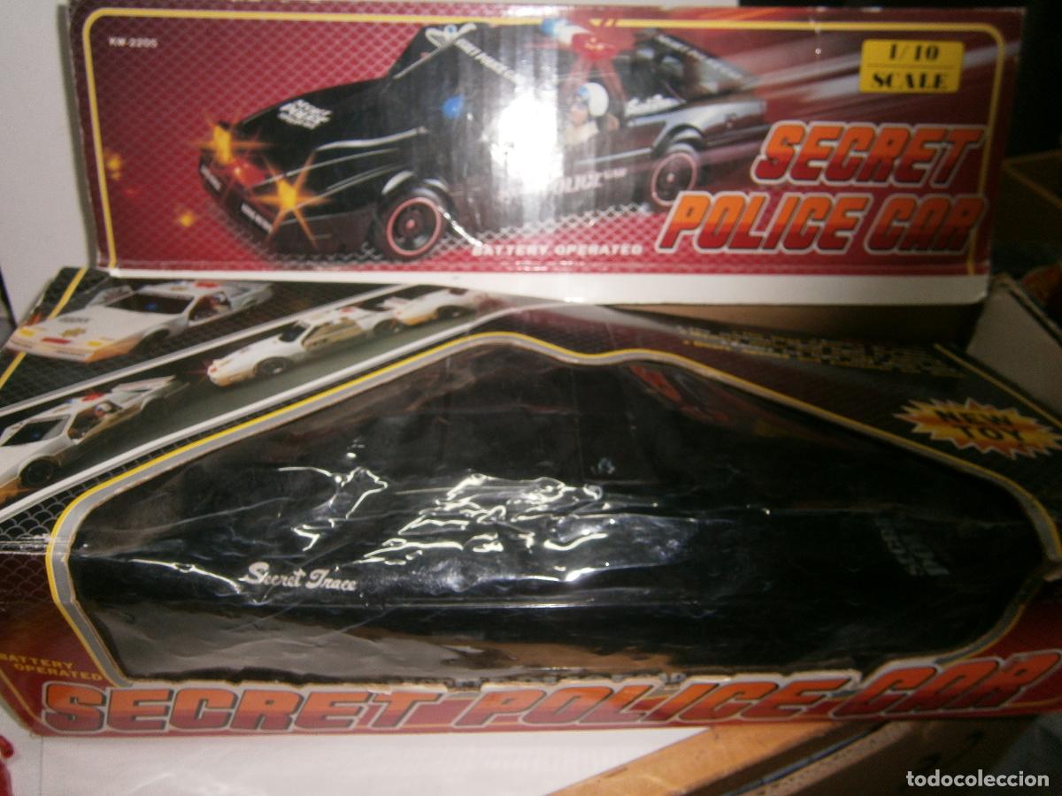 Coches a escala: ANTIGUO COCHE DE POLICIA SECRETA ESCALA 1/10 GRAN TAMA&Ntilde;O EN SU CAJA A&Ntilde;OS 80