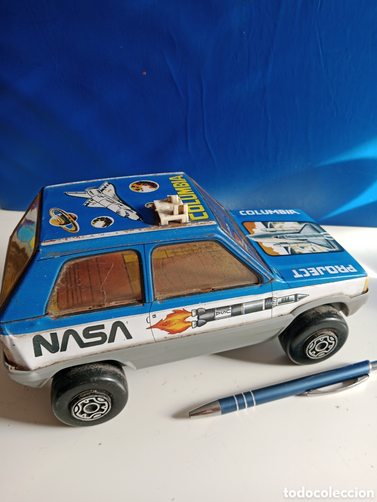 Coches a escala: SEAT PANDA NASA , COCHE DE HOJALATA Y PL&Aacute;STICO