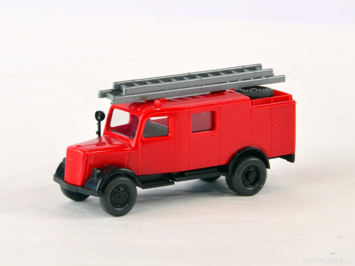 Coches a escala: Wiking Escala H0 1:87 Cami&oacute;n de Bomberos Opel Blitz 1939