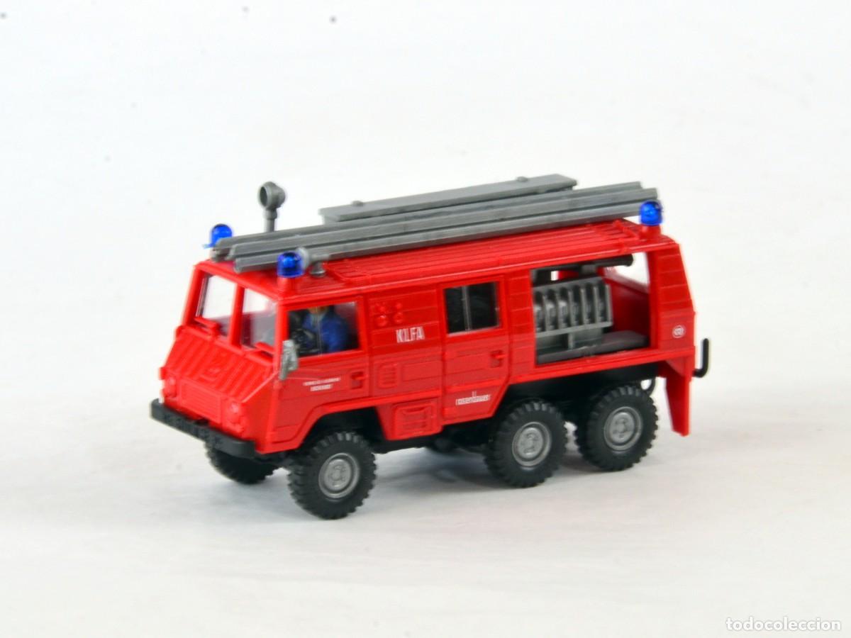 Coches a escala: Roco Escala 1:87 H0 Bomberos Steyr Puch Pinzgauer 6x6 KLFA Rosenbauer