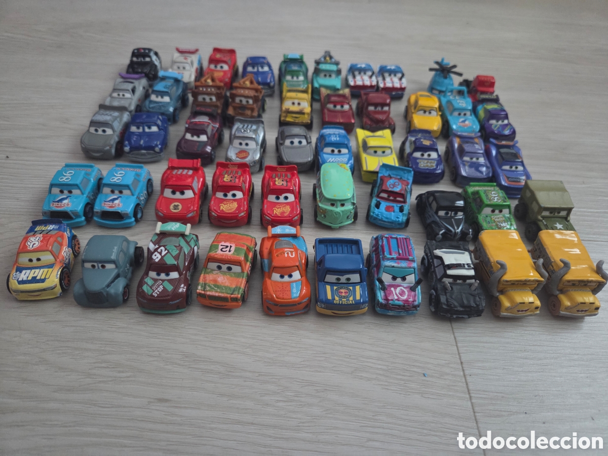 Coches a escala: Lote 50 cars mini racers disney pixar