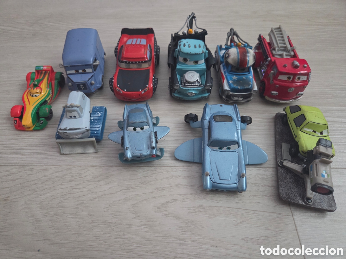 Coches a escala: Lote 10 coches cars disney pixar raros