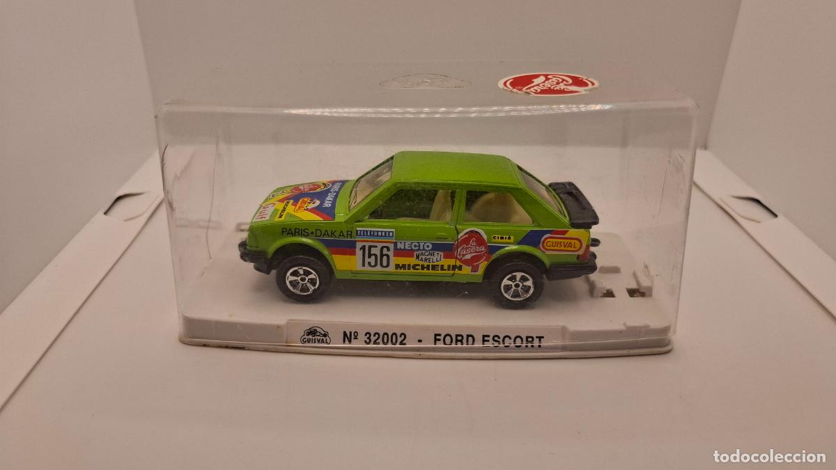 Coches a escala: Coche Ford Escort GUISVAL Escala 1/33 Par&iacute;s Dakar con caja n&ordm; 32002
