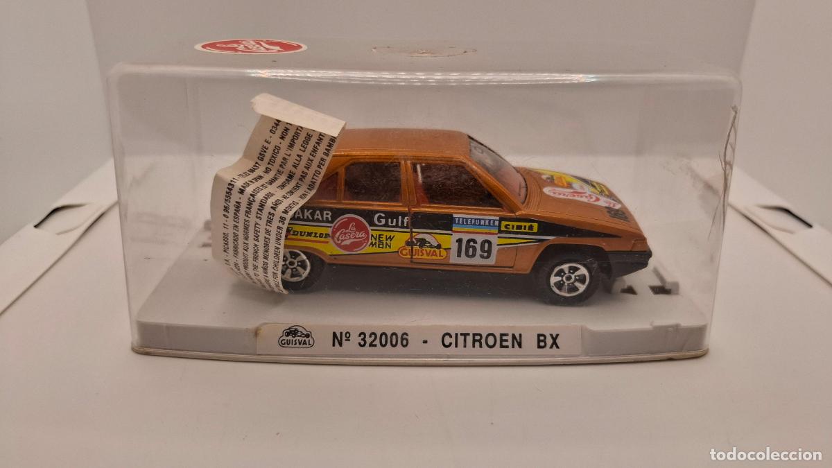 Coches a escala: Coche Citroen BX GUISVAL Escala 1/33 Par&iacute;s Dakar con caja n&ordm; 32006