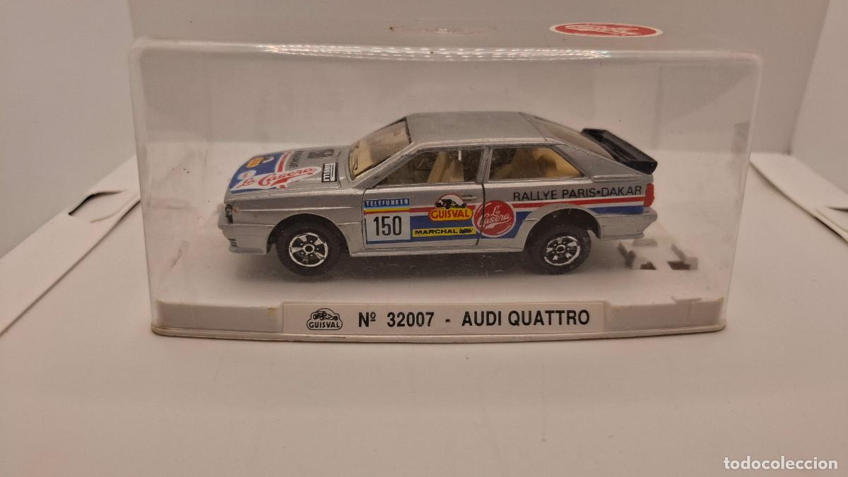 Coches a escala: Coche Audi Quattro GUISVAL Escala 1/33 Par&iacute;s Dakar con caja n&ordm; 32007