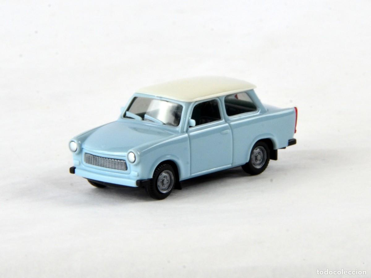 Coches a escala: Herpa Escala 1:87 H0 3086 Trabant 601S Azul y Blanco