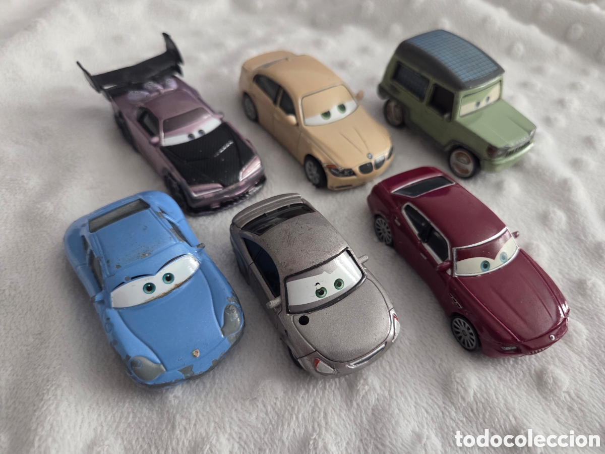 Coches a escala: Lote 6 coches cars disney pixar