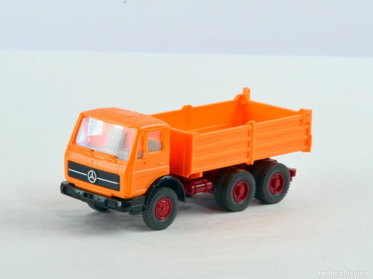 Model Cars: Wiking Escala 1:87 H0 Cami&oacute;n Volquete Mercedes Benz NG