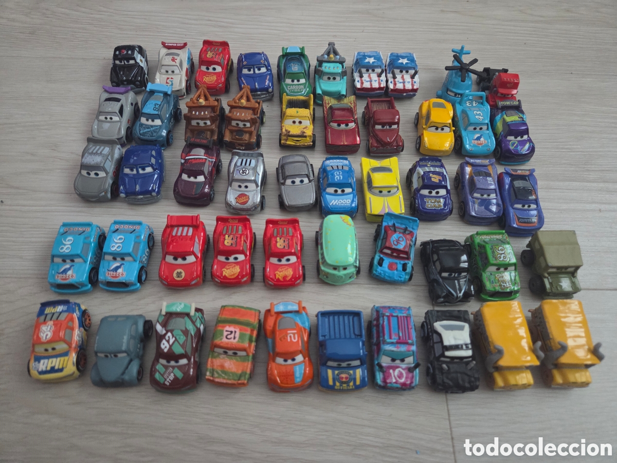 Coches a escala: Lote 50 cars mini racers disney pixar