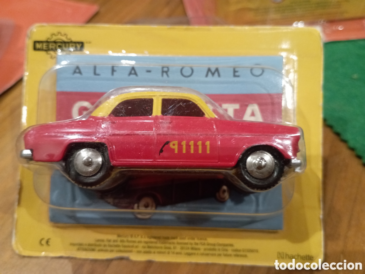 Coches a escala: Alfa Romeo Giulietta - Mercury - Hachette - 1:48 Reedicion en su blister original. Con caja