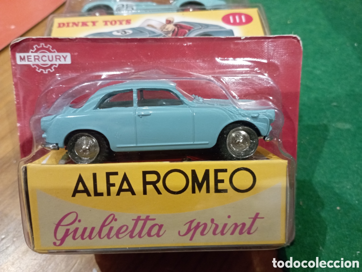 Coches a escala: Alfa Romeo Giulietta Sprint - Mercury - Hachette - 1:48 Reedicion en su blister original. Con caja