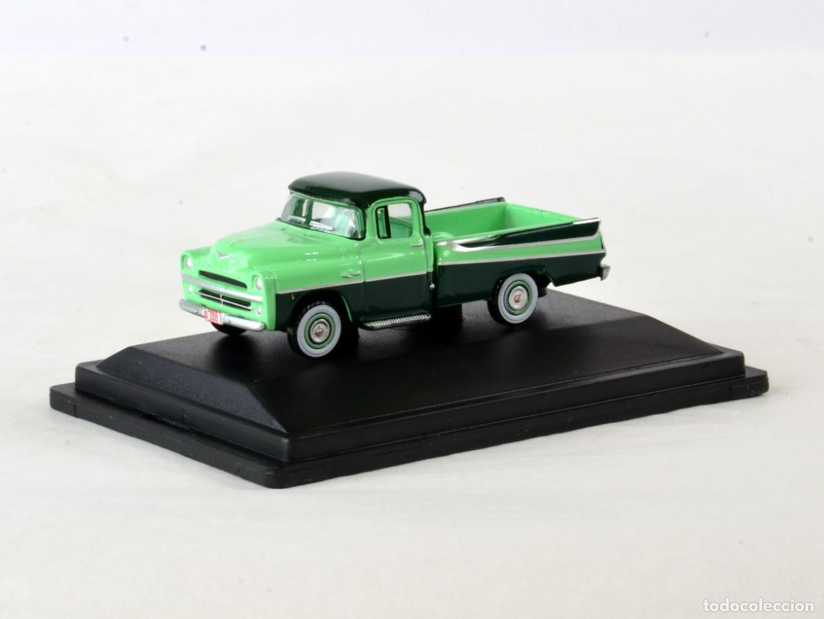 Coches a escala: Oxford Diecast Escala 1:87 H0 Dodge D100 Sweptside Pickup 1957 Impecable con Caja