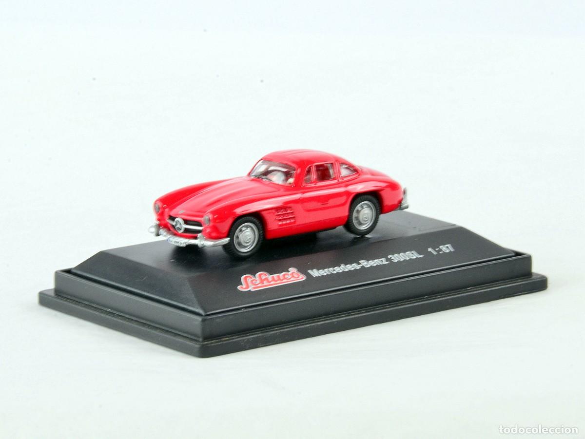 Coches a escala: Schuco Edition Escala 1:87 H0 Mercedes Benz 300SL Coup&eacute; Rojo Impecable con Caja