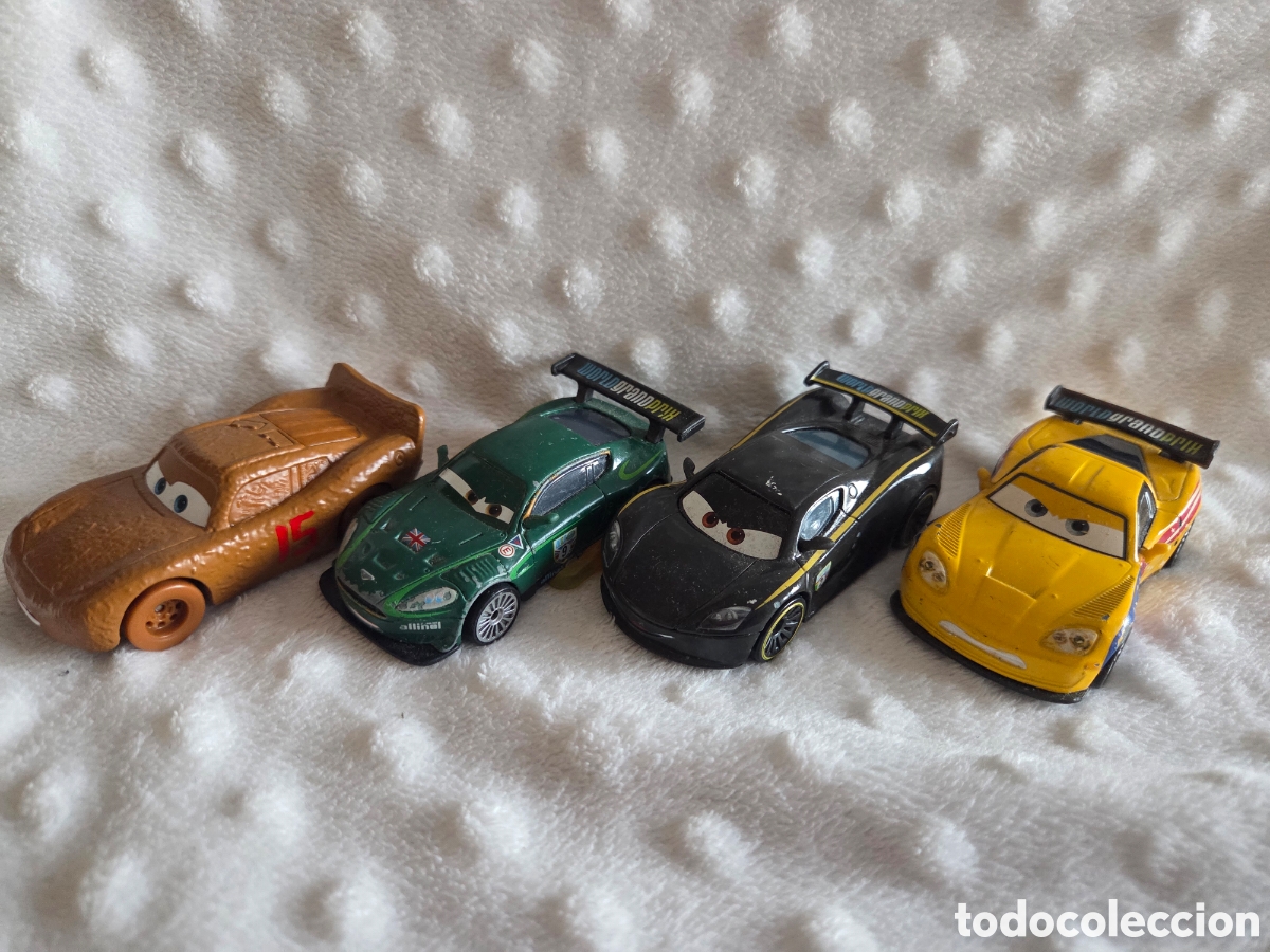 Coches a escala: Lote 4 coches cars disney pixar