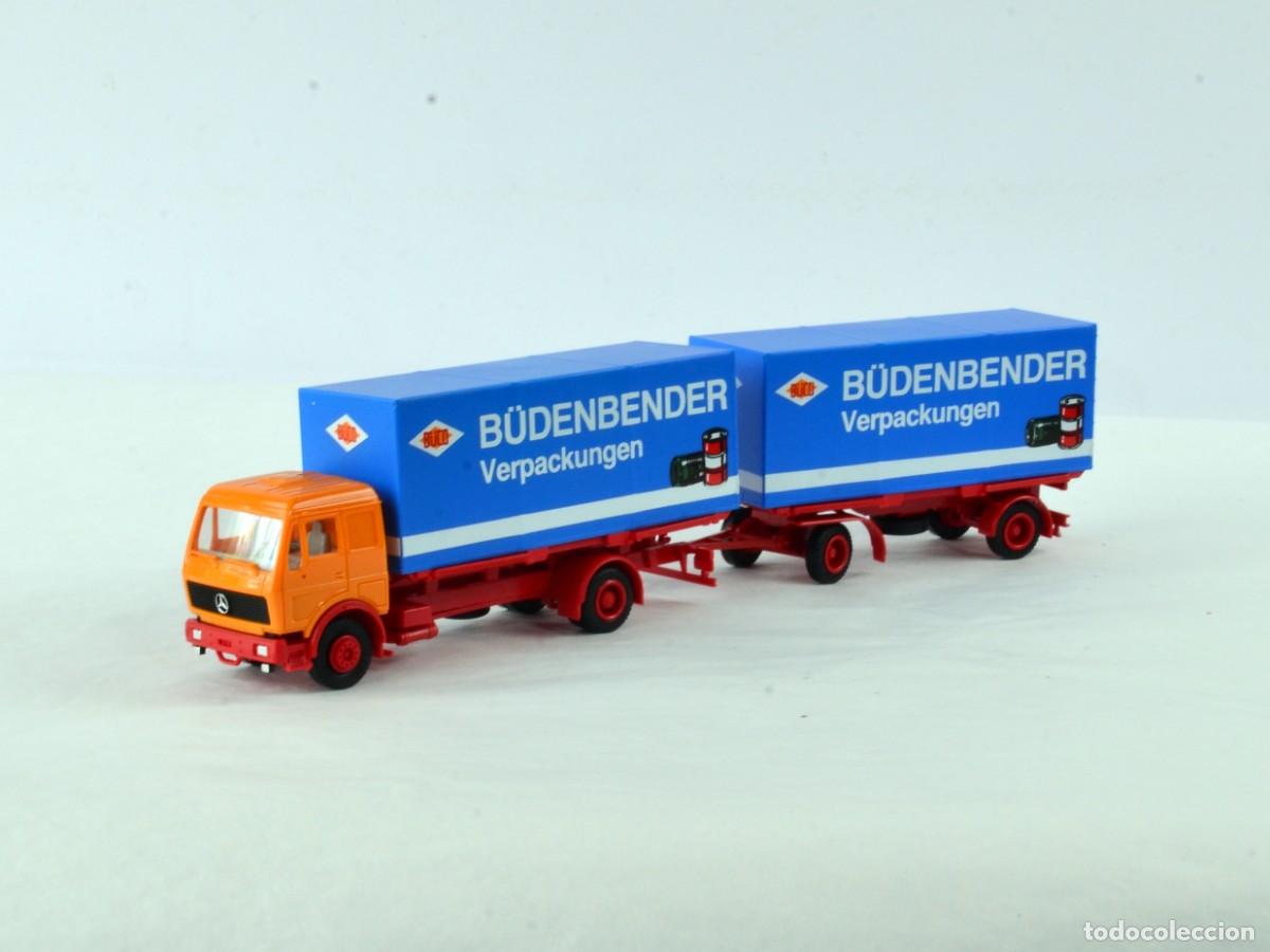 Coches a escala: Herpa Escala 1:87 H0 Cami&oacute;n Mercedes Benz NG c. Remolque B&uuml;denbender c. Caja