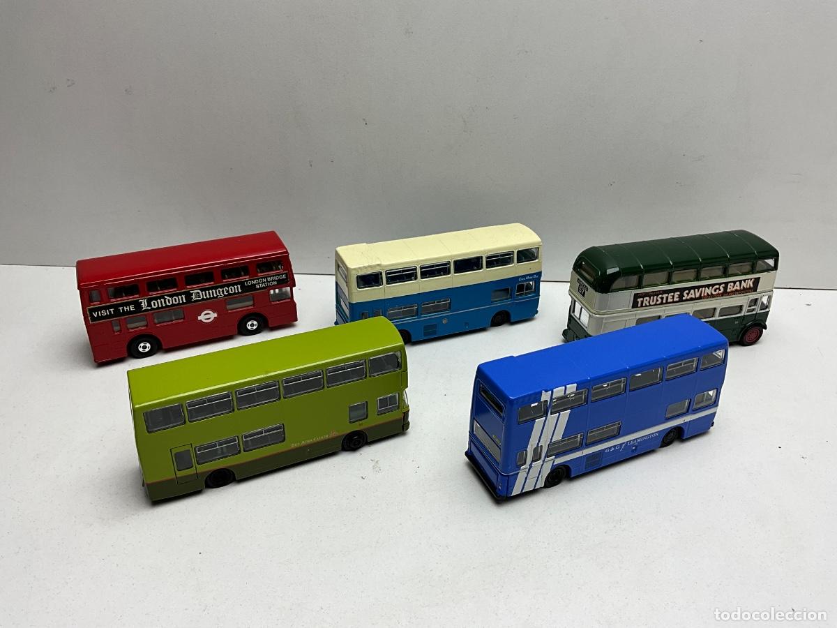 Coches a escala: LOTE DE AUTOBUSES DE COLECCION - DIFERENTES MARCAS - CORGI - MATCHBOX - BRITBUS