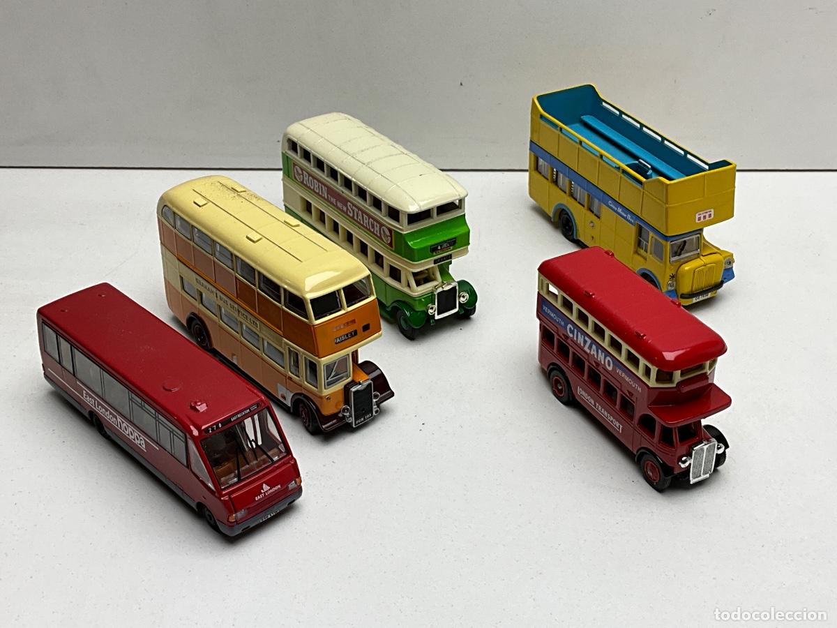 Coches a escala: LOTE DE AUTOBUSES DE COLECCION N&ordm; 2 - DIFERENTES MARCAS - MATCHBOX - BRITBUS - DAYS CONE