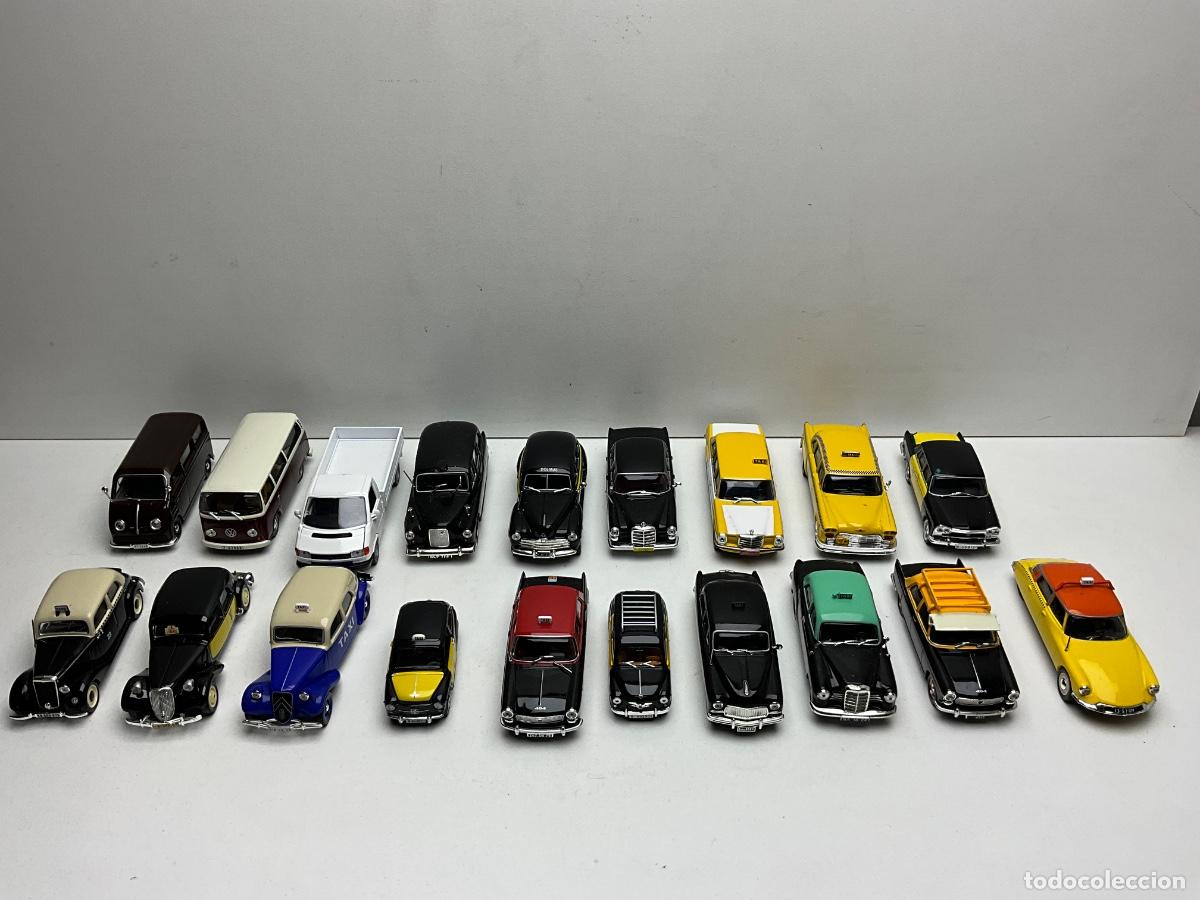 Coches a escala: GRAN LOTE DE TAXIS DEL MUNDO Y FURGONETAS WOLKSWAGEN - DIFERENTES MARCAS - GUISVAL- SOLIDO- ALTAYA