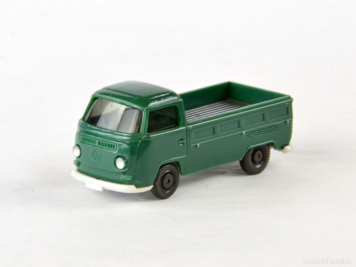 Coches a escala: Wiking Escala 1:87 H0 Antiguo VW Volkswagen T2 Camioneta Verde 1969 - 75