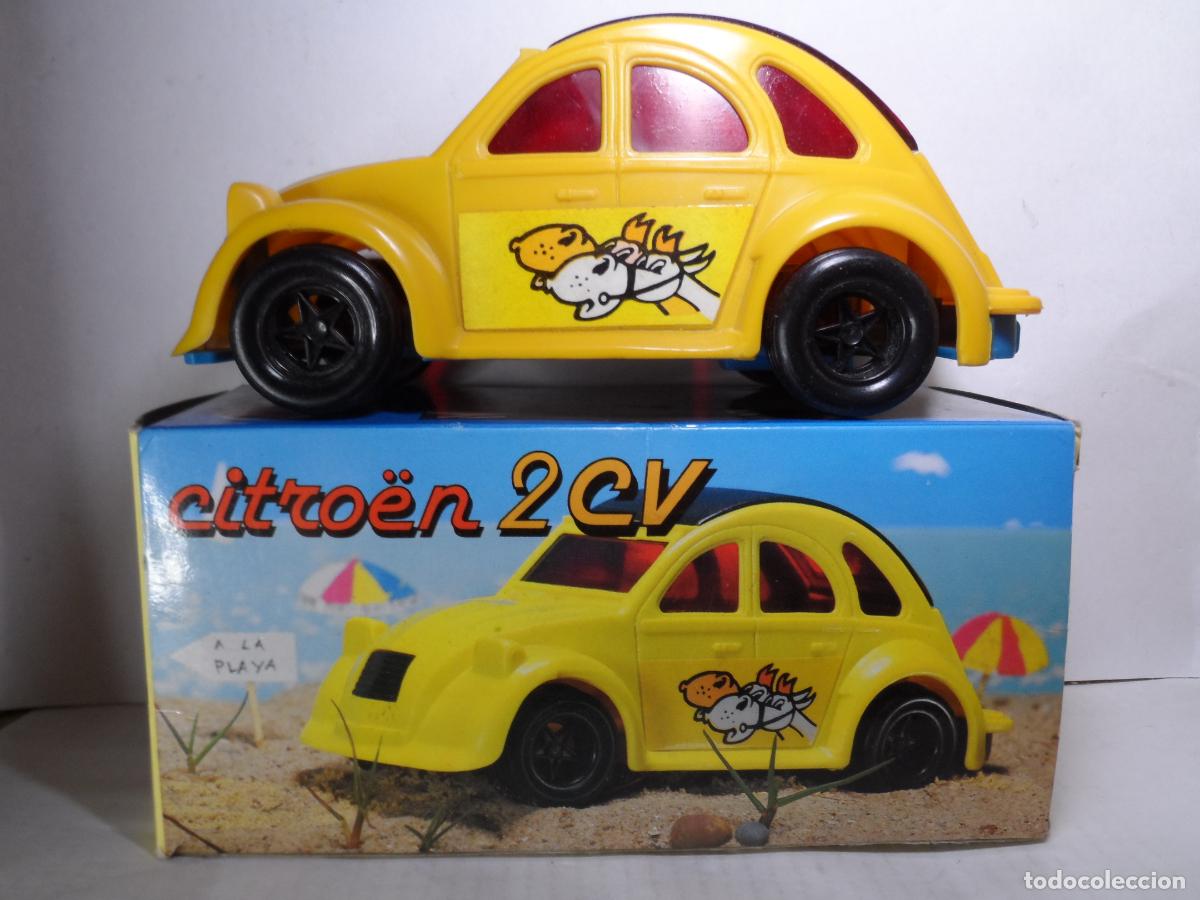 Coches a escala: COCHE A FRICCI&Oacute;N PAYVA CITROEN 2 CV AMARILLO A&Ntilde;OS 80