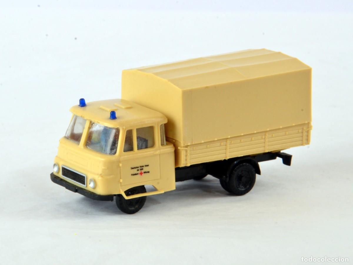Coches a escala: Espewe Escala 1:87 H0 Robur LO2500 Cruz Roja Original RDA DDR