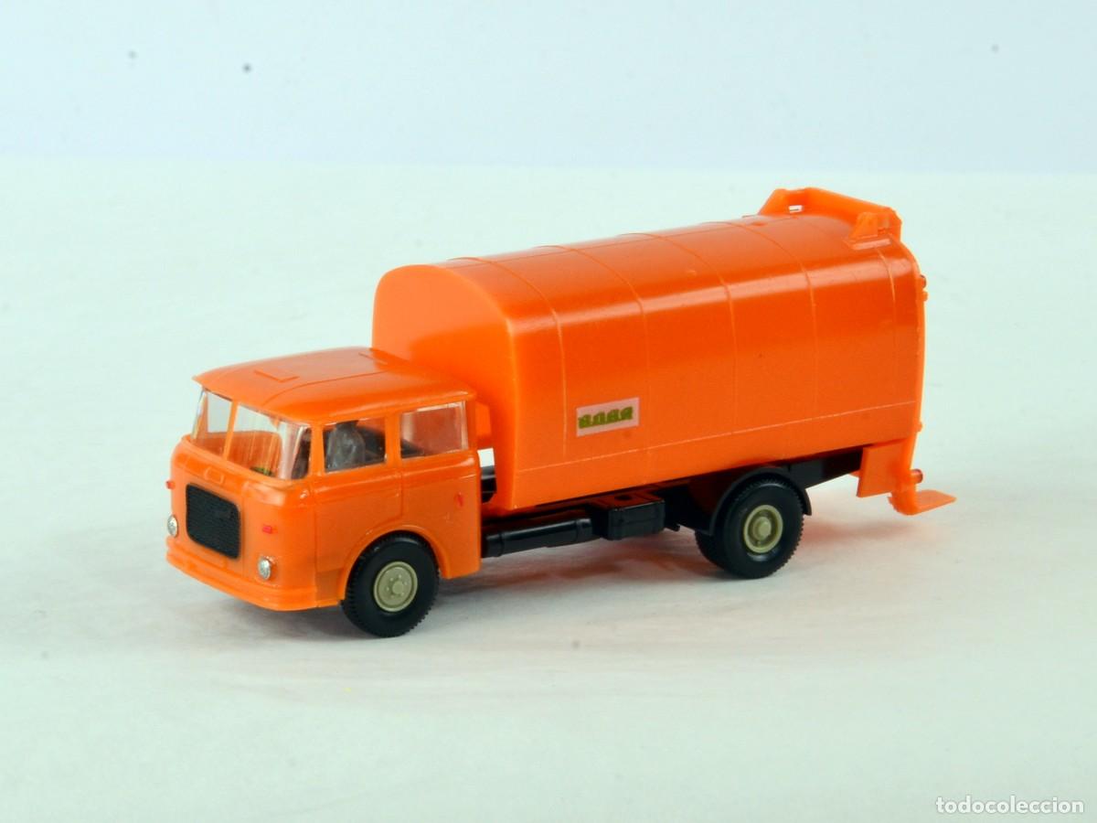 Coches a escala: Permot Escala 1:87 H0 Cami&oacute;n Skoda 706RT Cami&oacute;n de la Basura Original RDA DDR