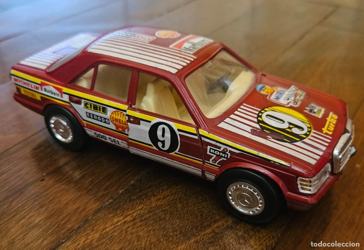 Coches a escala: Mercedes 500SEL 500 SEL rojo - marca Mira referencia 1003 escala 1/25 made in Spain