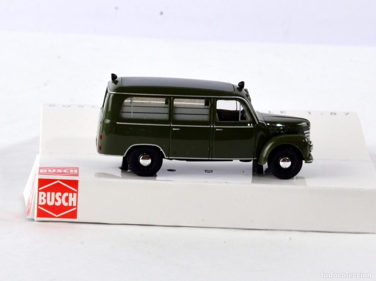 Coches a escala: Busch Escala 1:87 H0 Framo V901/2 Volkspolizei Impecable con Caja