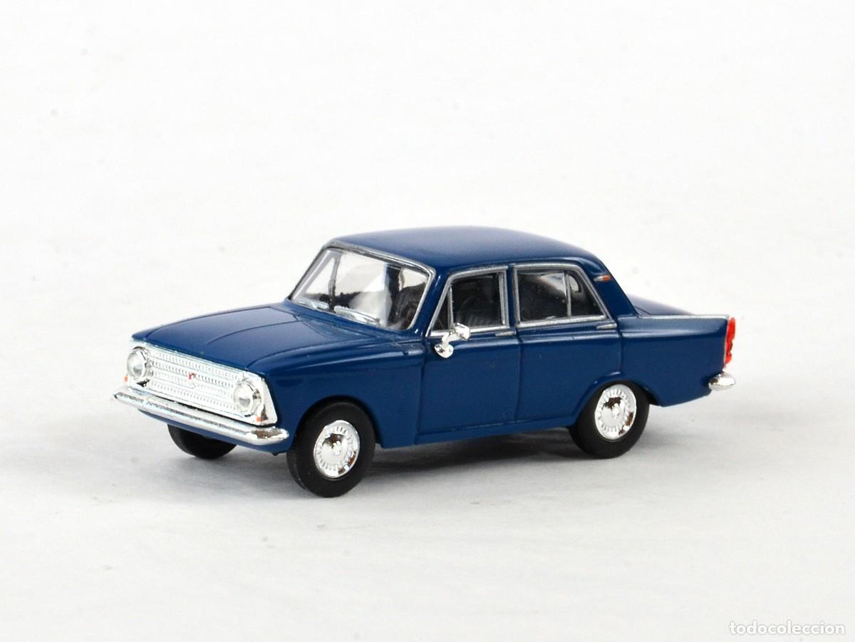 Coches a escala: Herpa Escala 1:87 H0 Moskwitch 408 Azul con Caja