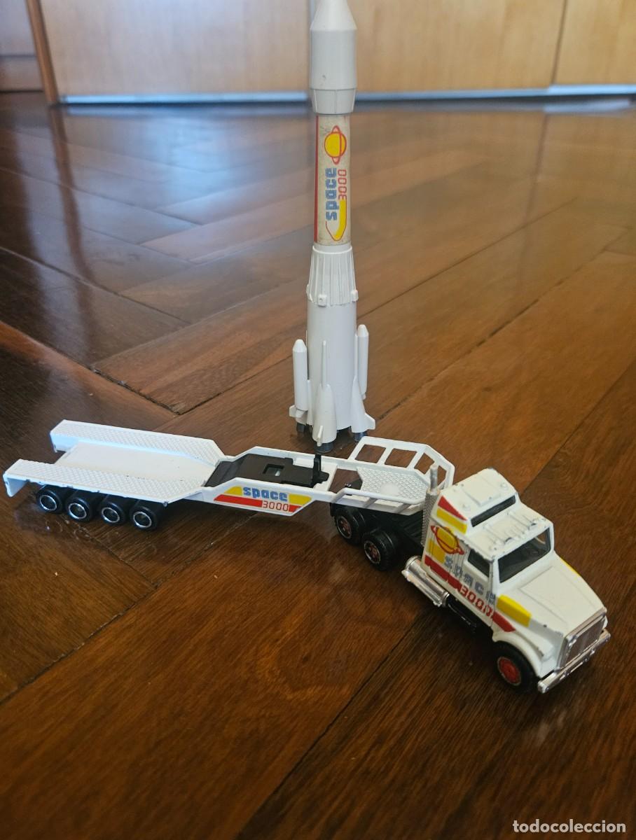 Coches a escala: Majorette Camion Space 3000 NASA trailer Serie 600 n 610 cohete nave espacial 1/87 1:87 raro dificil
