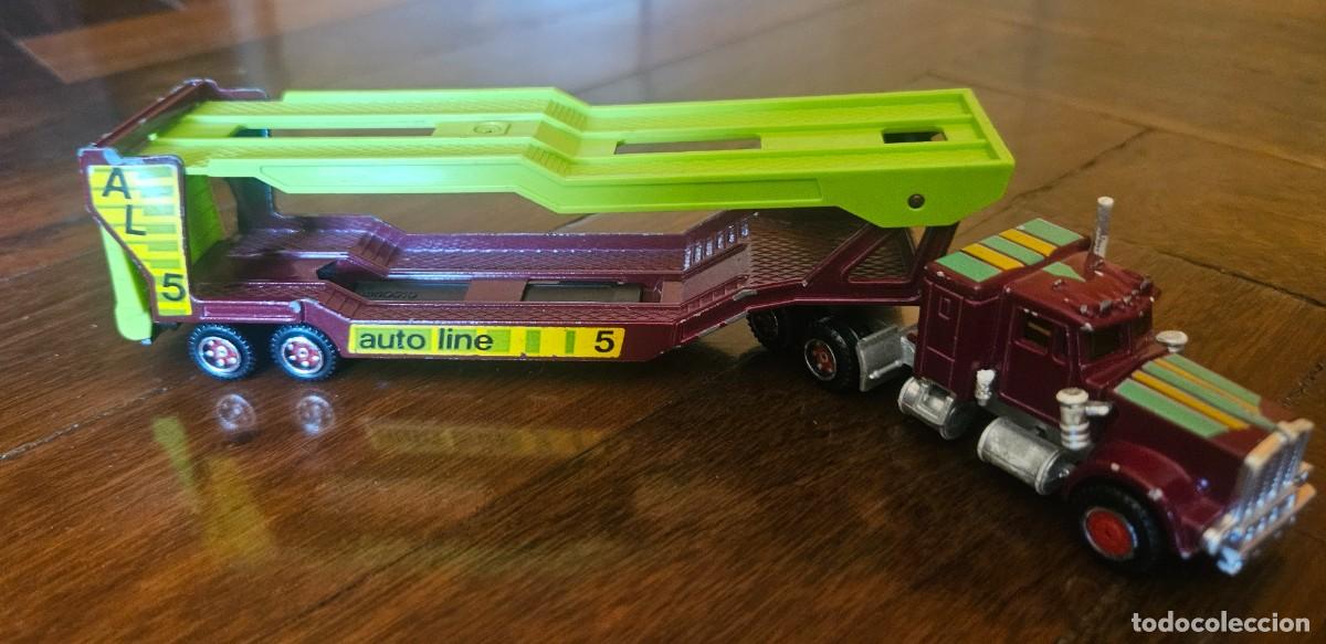 Coches a escala: Majorette Camion Kenworth Auto Line 5 trailer Serie 600 n 609 1/87 1:87 transporte raro dificil