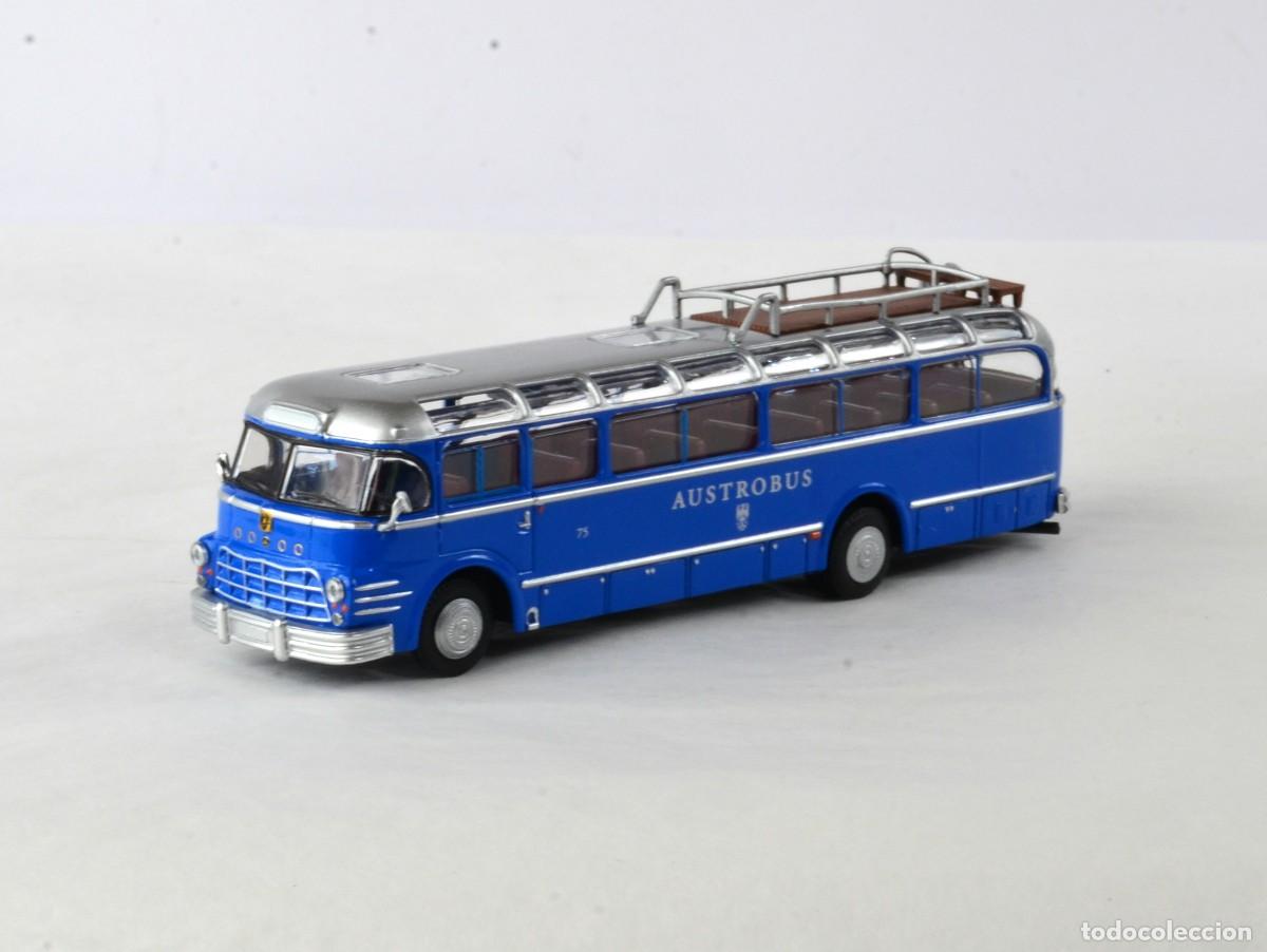 Coches a escala: Brekina Starline Escala 1:87 H0 Autocar Saurer 5GVF-U con Baca Austrob&uacute;s
