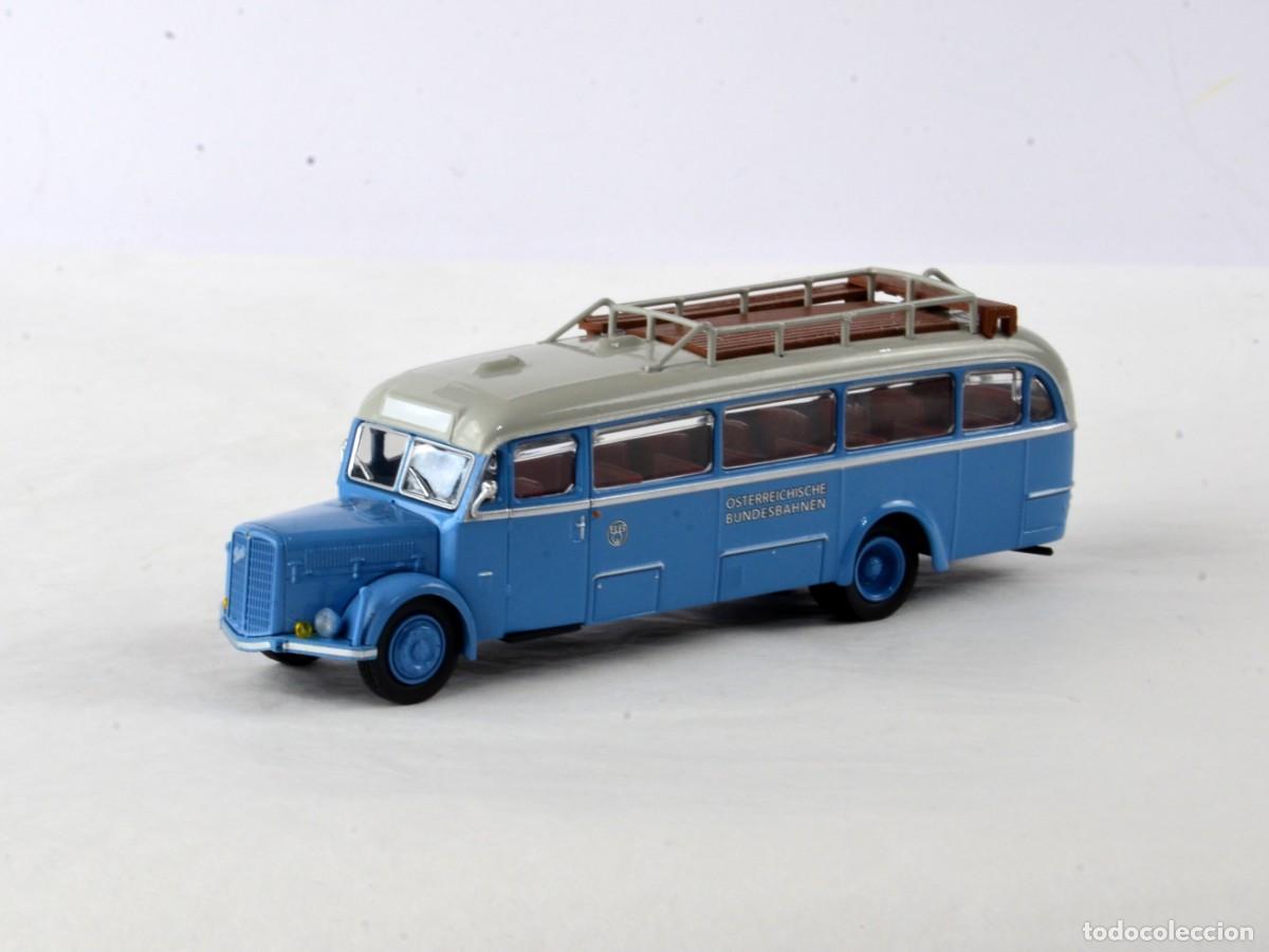 Coches a escala: Brekina Starline Escala 1:87 H0 Autocar Saurer BT4500 &Ouml;BB Impecable con Caja