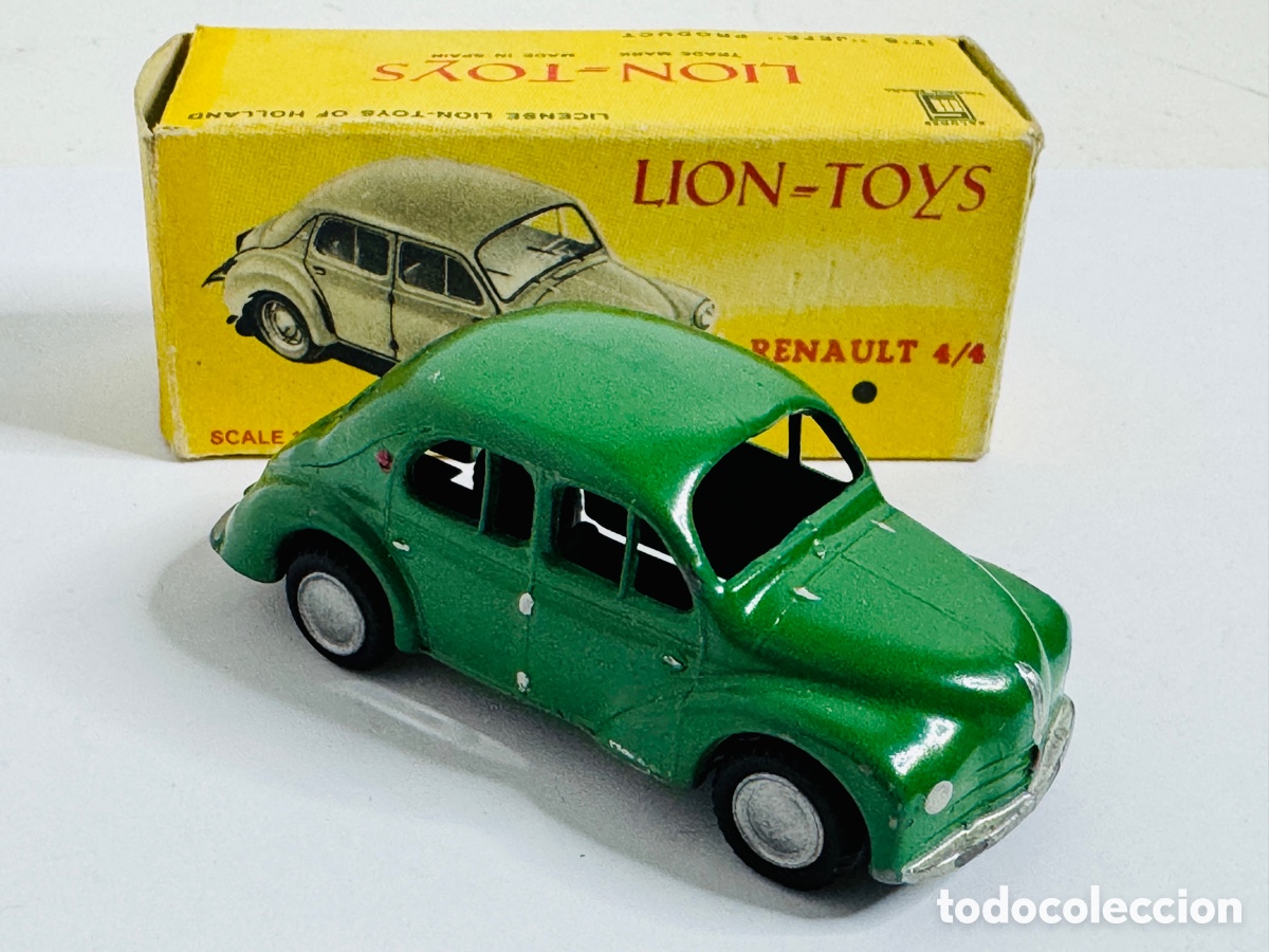 Coches a escala: Renault 4/4 Lion Toys en escala 1:45 Jefe Made in Spain