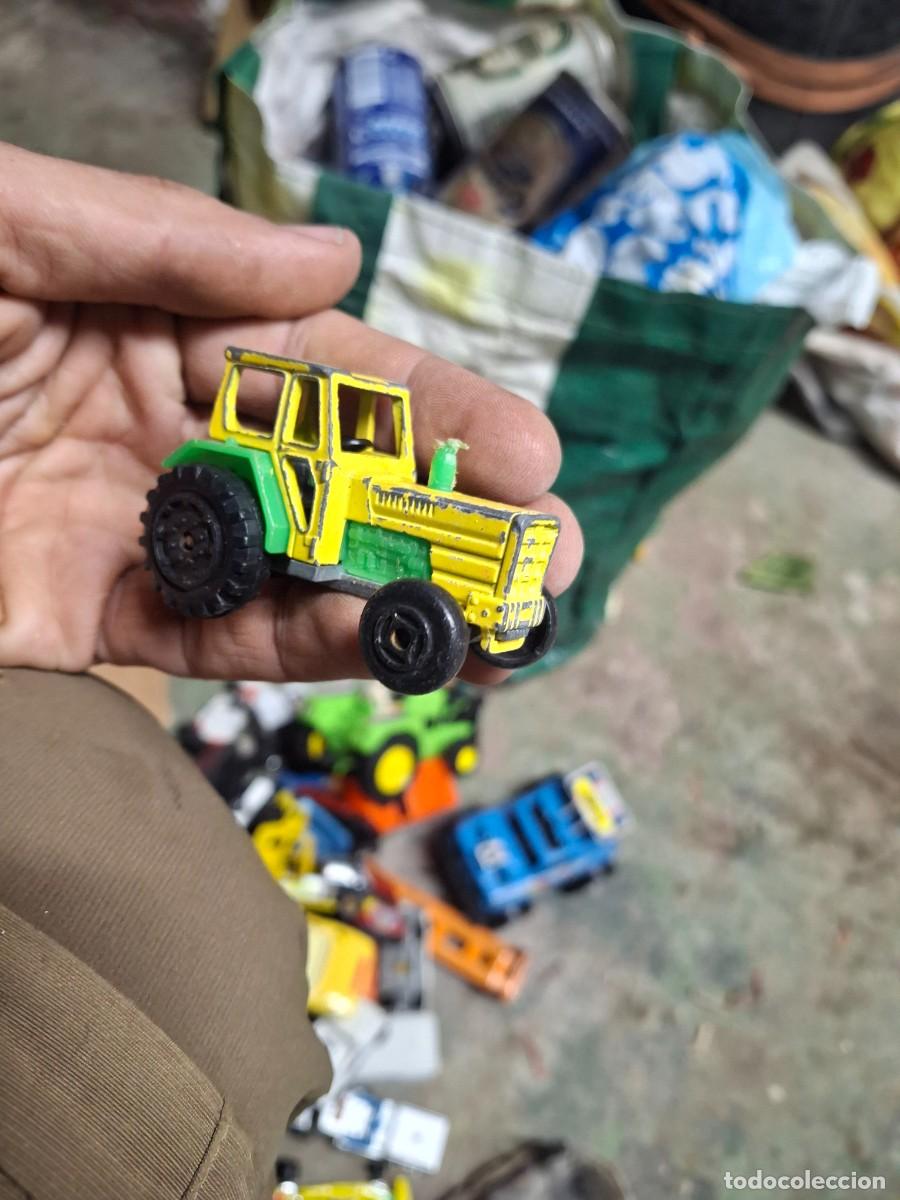 Coches a escala: Antiguo coche maqueta miniatura escala 1/63 Majorette 208 Tracteur Maquinaria agr&iacute;cola tractor