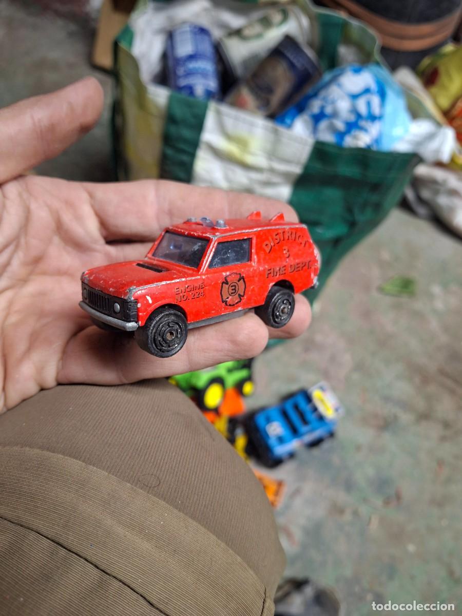 Coches a escala: Antiguo coche juguete escala miniatura Range Rover Bomberos Fire Dept Majorette 1/60 246